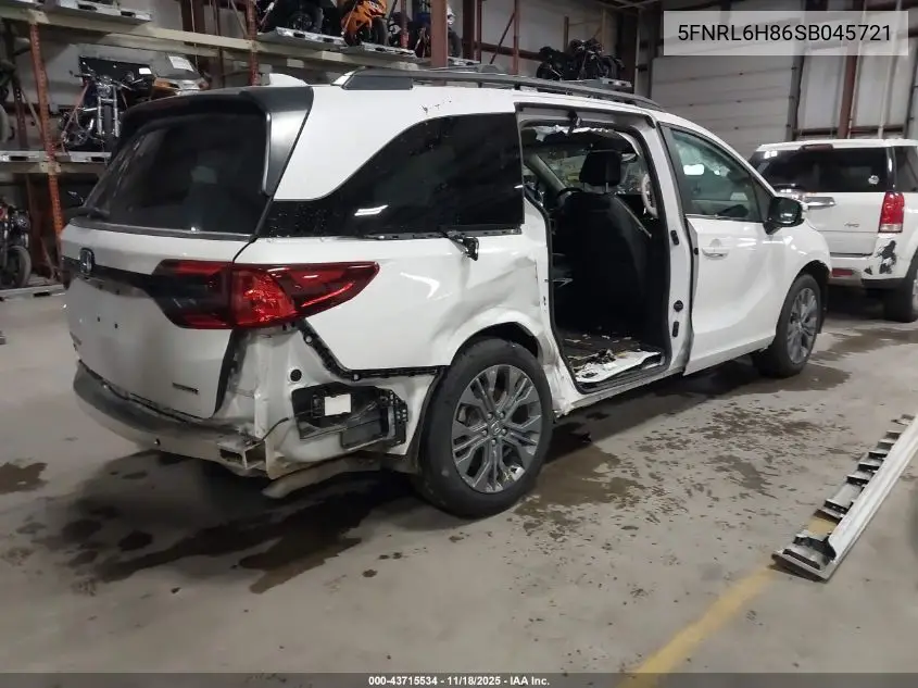 5FNRL6H86SB045721 2025 Honda Odyssey Touring