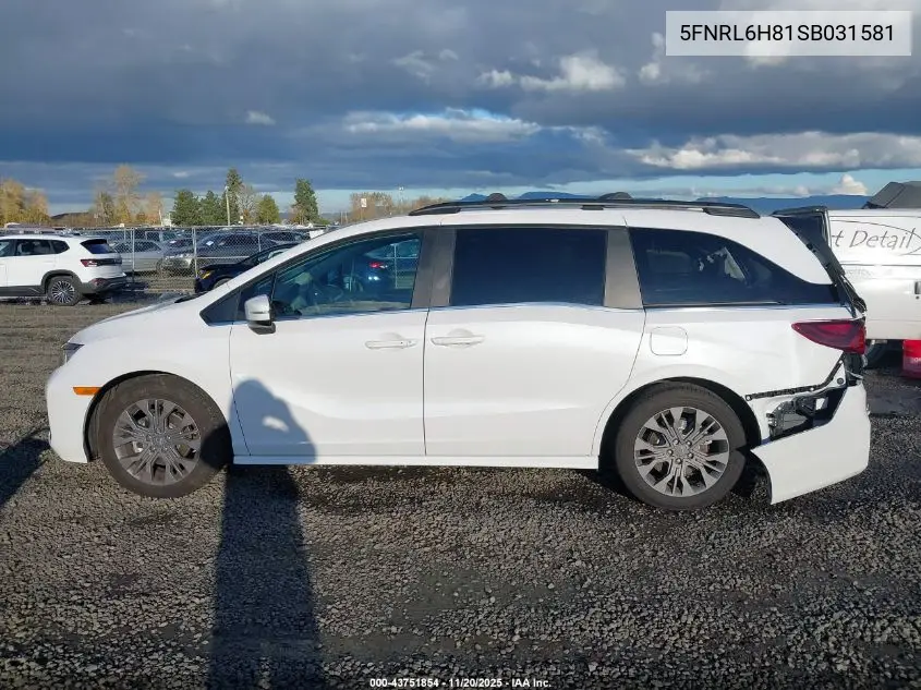 5FNRL6H81SB031581 2025 Honda Odyssey Touring
