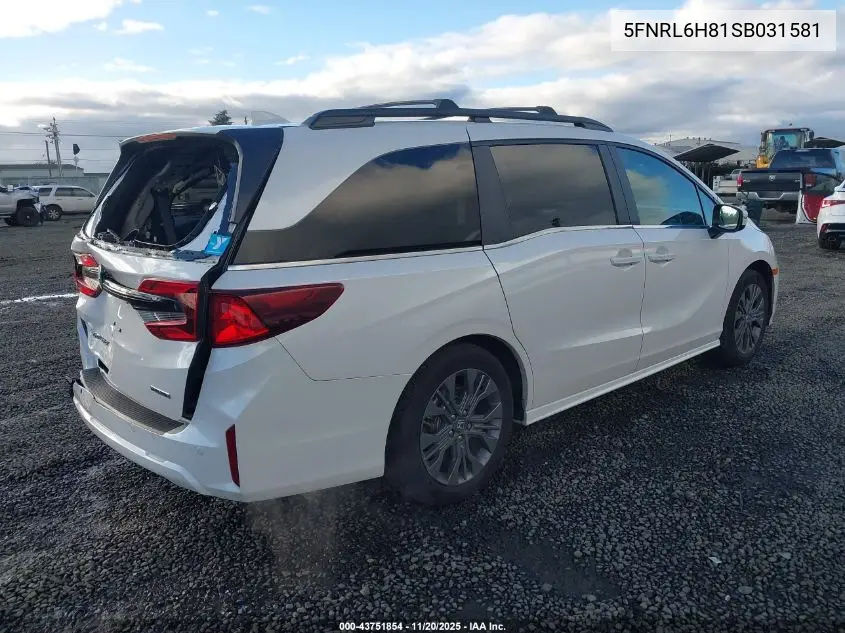 5FNRL6H81SB031581 2025 Honda Odyssey Touring