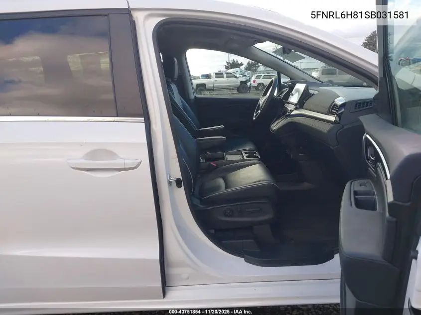 5FNRL6H81SB031581 2025 Honda Odyssey Touring