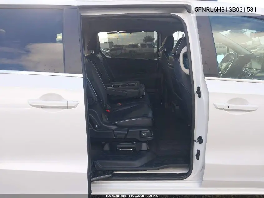 5FNRL6H81SB031581 2025 Honda Odyssey Touring