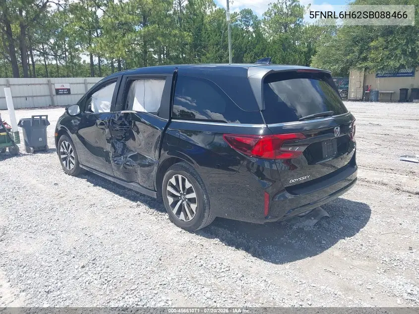 2025 Honda Odyssey Ex-L VIN: 5FNRL6H62SB088466 Lot: 45661071