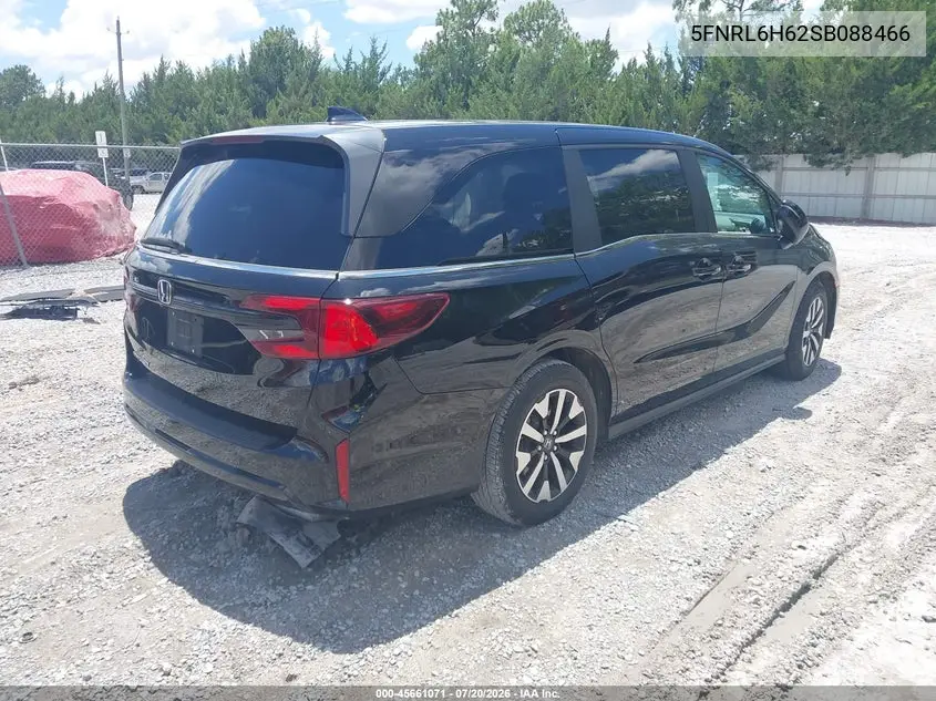 2025 Honda Odyssey Ex-L VIN: 5FNRL6H62SB088466 Lot: 45661071