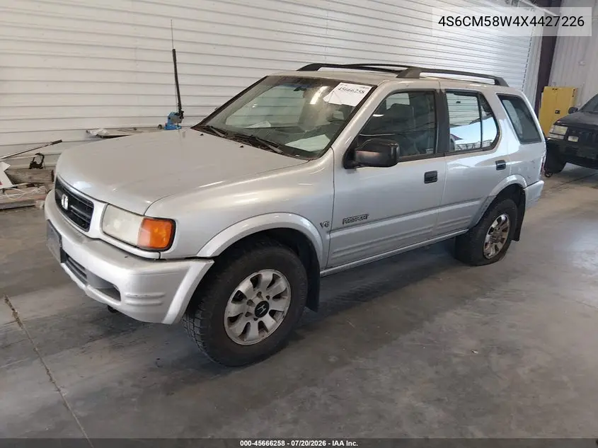 1999 Honda Passport Ex/Lx VIN: 4S6CM58W4X4427226 Lot: 45666258