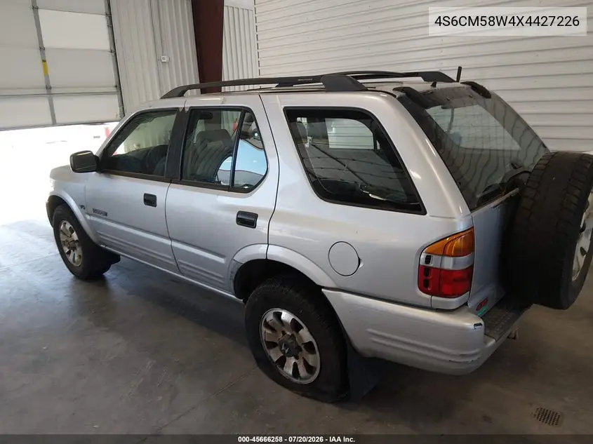 1999 Honda Passport Ex/Lx VIN: 4S6CM58W4X4427226 Lot: 45666258