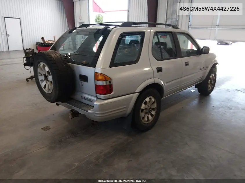 1999 Honda Passport Ex/Lx VIN: 4S6CM58W4X4427226 Lot: 45666258