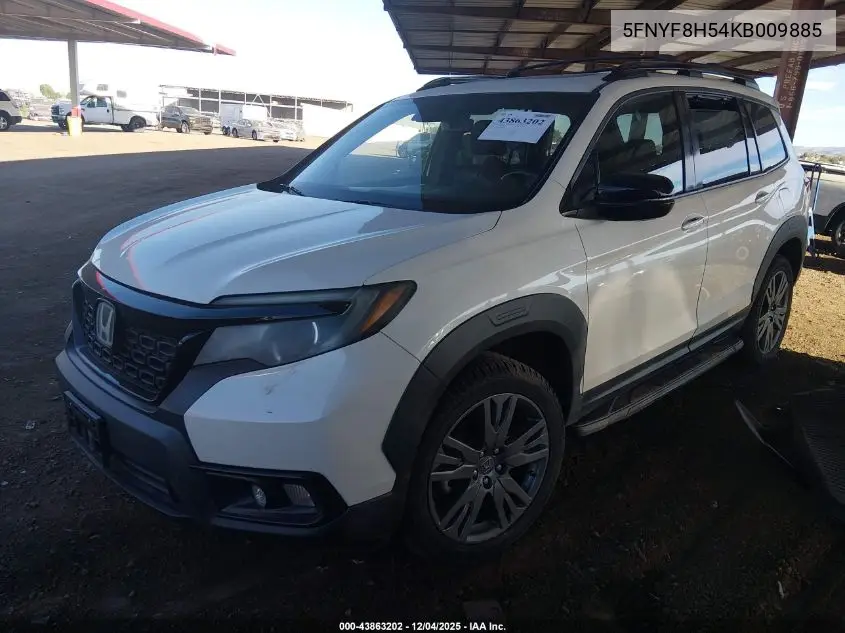 5FNYF8H54KB009885 2019 Honda Passport Ex-L