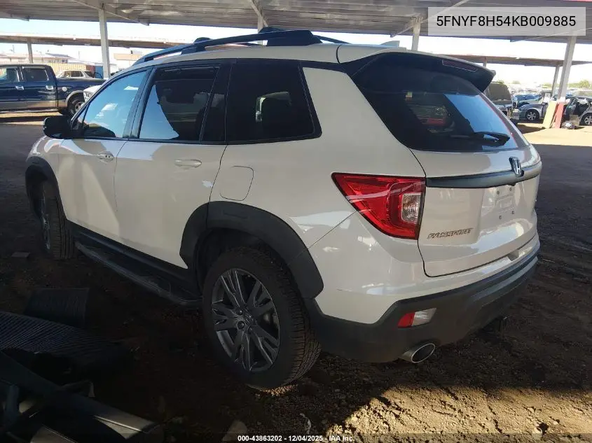 5FNYF8H54KB009885 2019 Honda Passport Ex-L