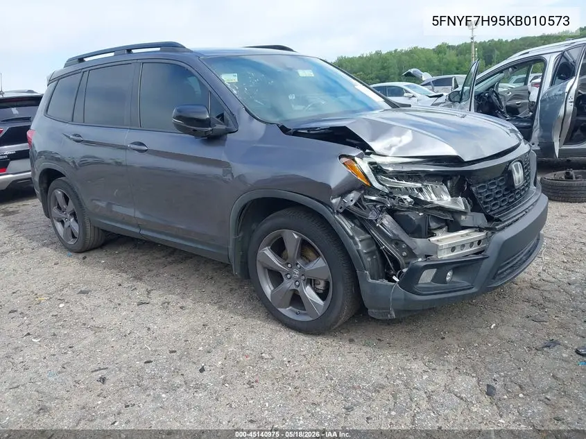 2019 Honda Passport Touring VIN: 5FNYF7H95KB010573 Lot: 45140975