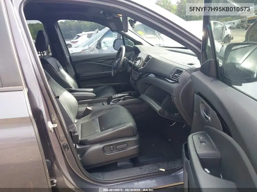 2019 Honda Passport Touring VIN: 5FNYF7H95KB010573 Lot: 45140975