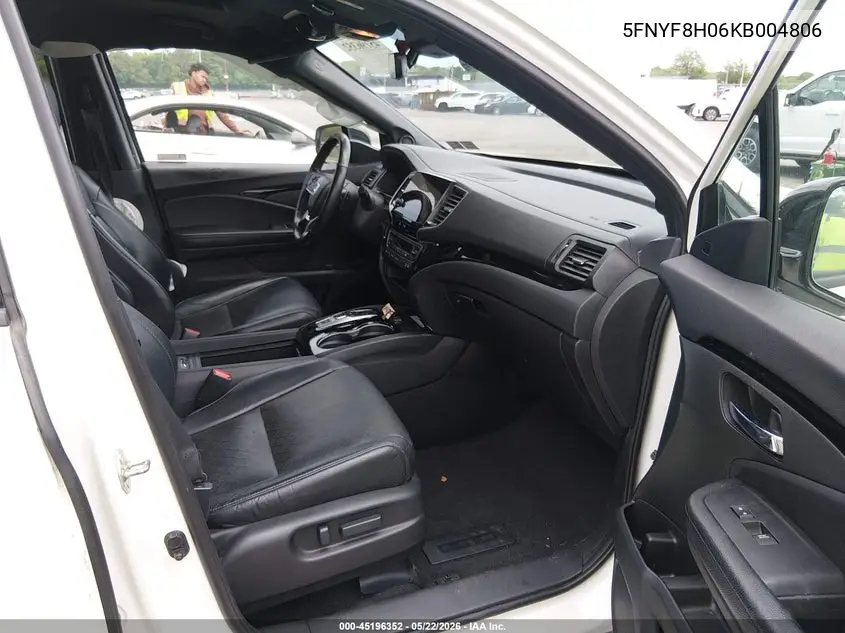 2019 Honda Passport Elite VIN: 5FNYF8H06KB004806 Lot: 45196352