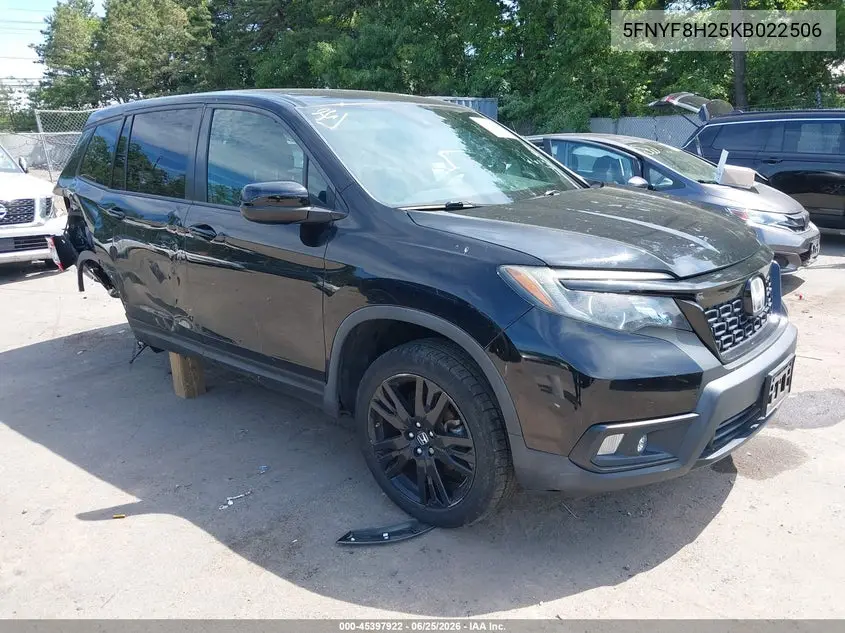 2019 Honda Passport Sport VIN: 5FNYF8H25KB022506 Lot: 45397922