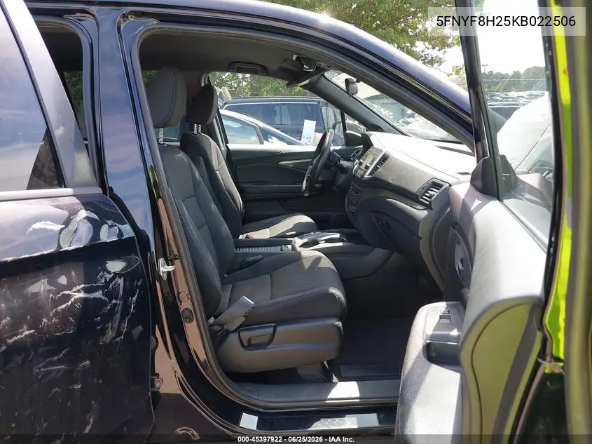 2019 Honda Passport Sport VIN: 5FNYF8H25KB022506 Lot: 45397922