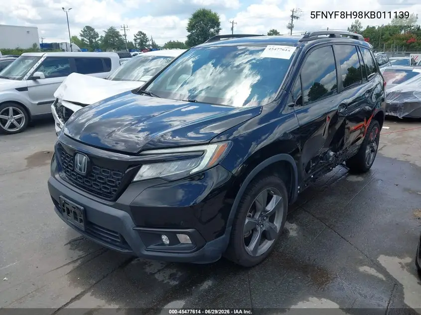 2019 Honda Passport Touring VIN: 5FNYF8H98KB011139 Lot: 45477614