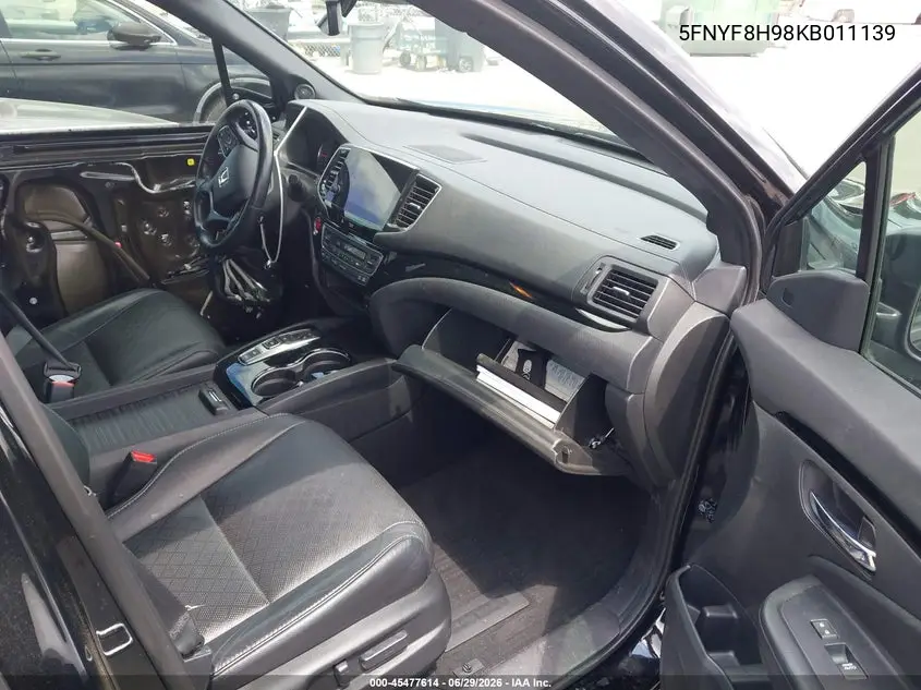 2019 Honda Passport Touring VIN: 5FNYF8H98KB011139 Lot: 45477614