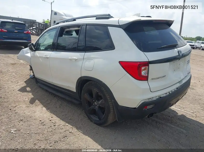 2019 Honda Passport Elite VIN: 5FNYF8H08KB001521 Lot: 45506045