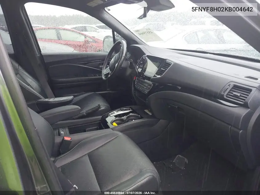 2019 Honda Passport Elite VIN: 5FNYF8H02KB004642 Lot: 45535664