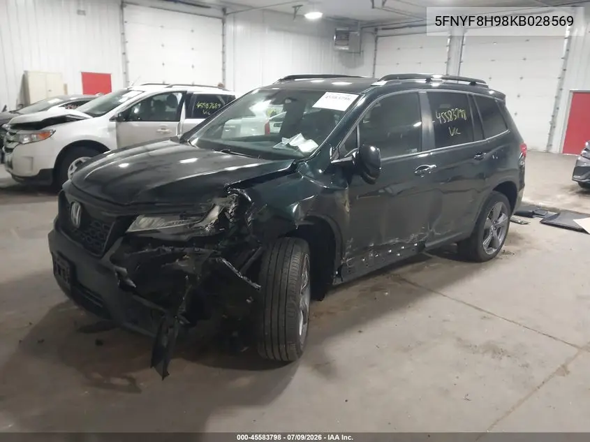 2019 Honda Passport Touring VIN: 5FNYF8H98KB028569 Lot: 45583798