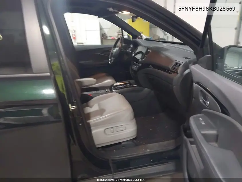 2019 Honda Passport Touring VIN: 5FNYF8H98KB028569 Lot: 45583798