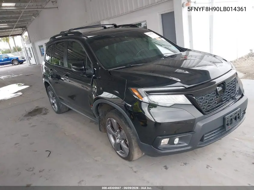 2020 Honda Passport Awd Touring VIN: 5FNYF8H90LB014361 Lot: 45305507