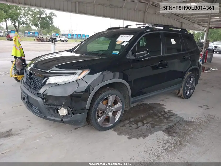2020 Honda Passport Awd Touring VIN: 5FNYF8H90LB014361 Lot: 45305507