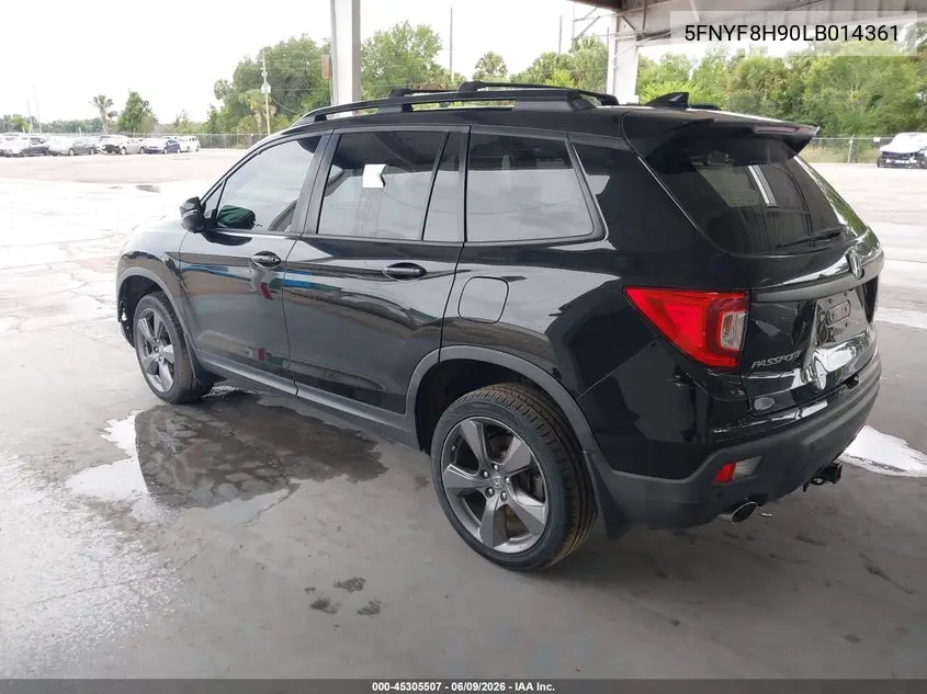 2020 Honda Passport Awd Touring VIN: 5FNYF8H90LB014361 Lot: 45305507