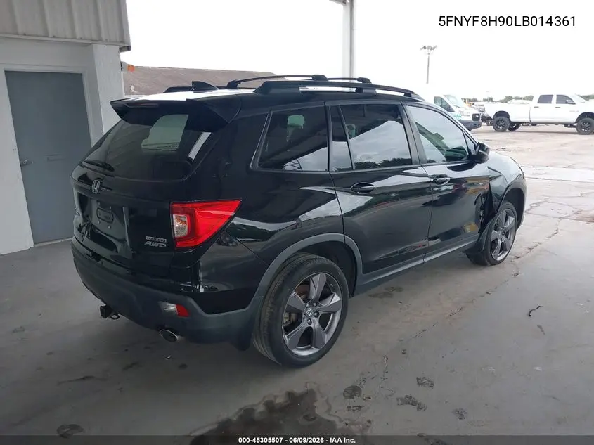 2020 Honda Passport Awd Touring VIN: 5FNYF8H90LB014361 Lot: 45305507