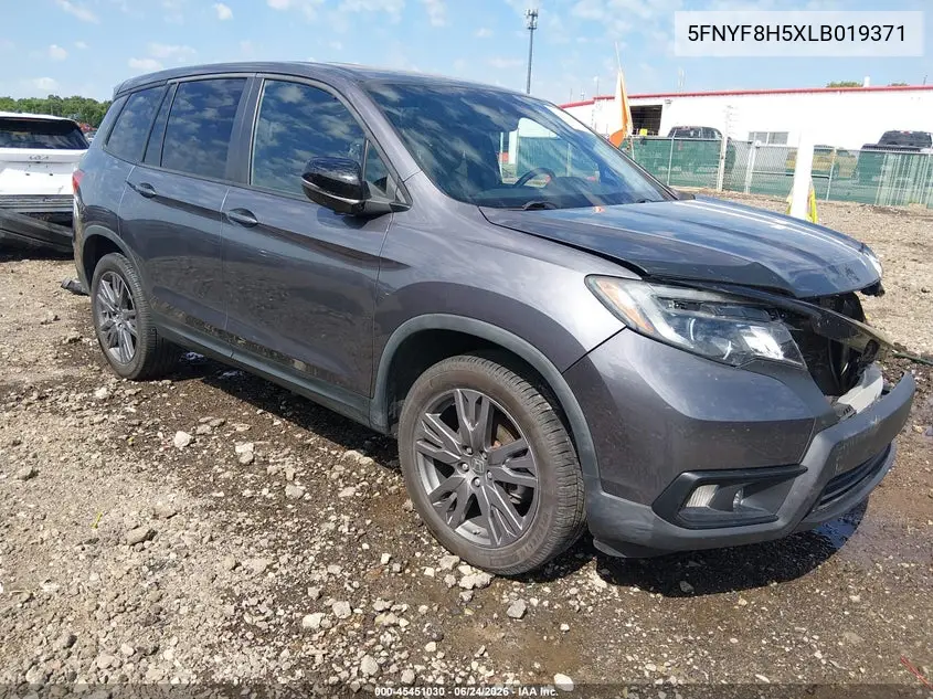 2020 Honda Passport Awd Ex-L VIN: 5FNYF8H5XLB019371 Lot: 45451030