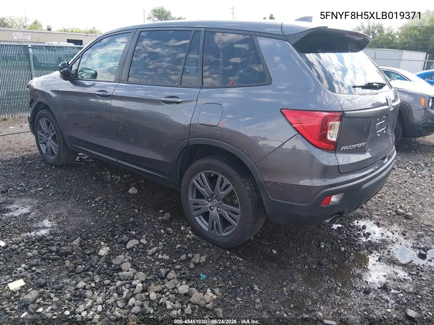 2020 Honda Passport Awd Ex-L VIN: 5FNYF8H5XLB019371 Lot: 45451030