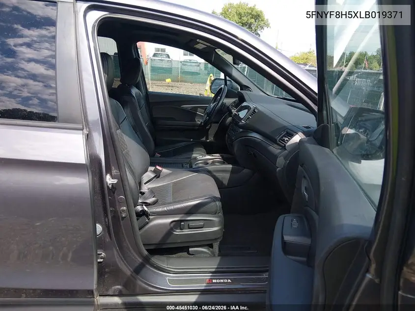 2020 Honda Passport Awd Ex-L VIN: 5FNYF8H5XLB019371 Lot: 45451030