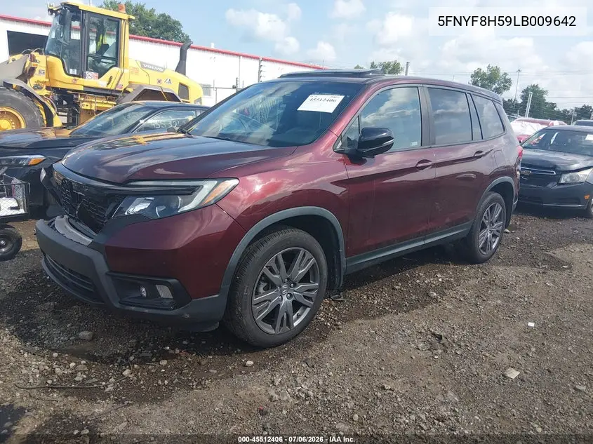 2020 Honda Passport Awd Ex-L VIN: 5FNYF8H59LB009642 Lot: 45512406