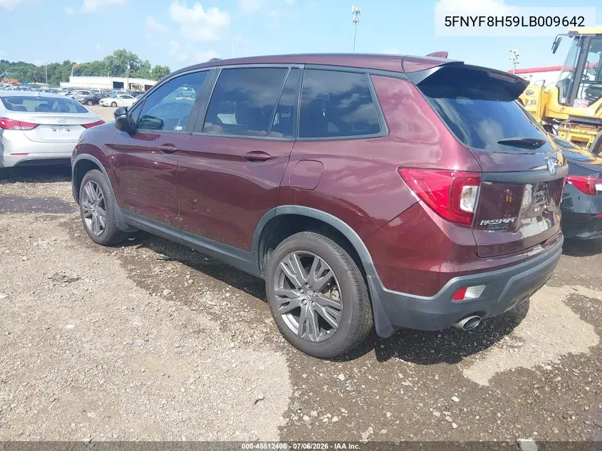 2020 Honda Passport Awd Ex-L VIN: 5FNYF8H59LB009642 Lot: 45512406