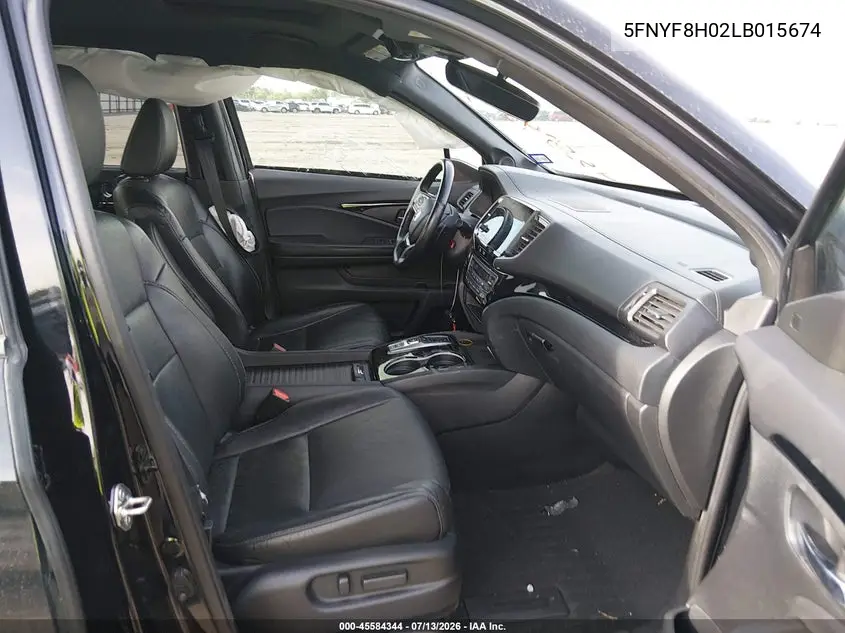 2020 Honda Passport Awd Elite VIN: 5FNYF8H02LB015674 Lot: 45584344