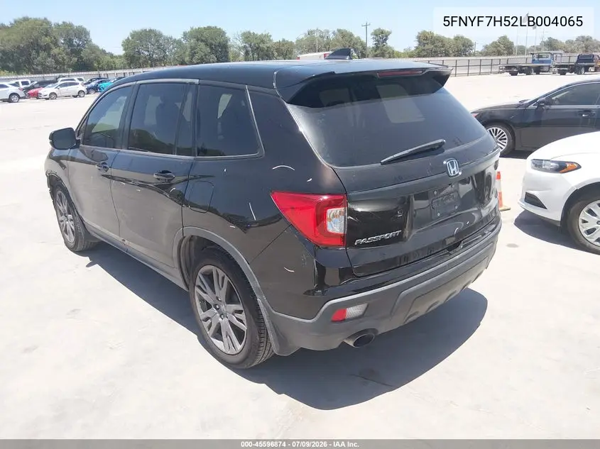 2020 Honda Passport 2Wd Ex-L VIN: 5FNYF7H52LB004065 Lot: 45596874