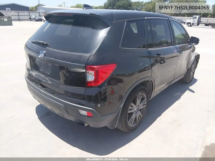 2020 Honda Passport 2Wd Ex-L VIN: 5FNYF7H52LB004065 Lot: 45596874