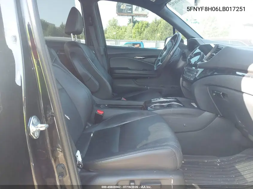 2020 Honda Passport Awd Elite VIN: 5FNYF8H06LB017251 Lot: 45608562