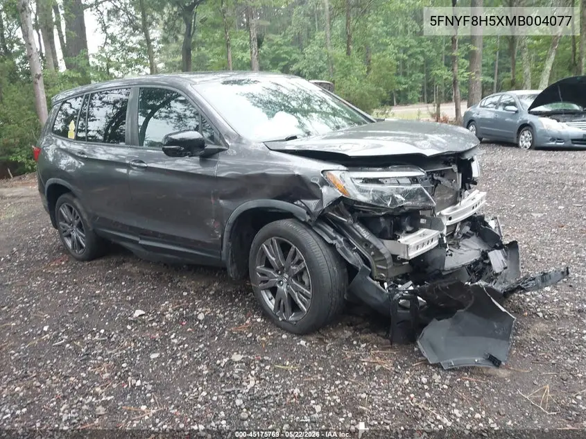 2021 Honda Passport Awd Ex-L VIN: 5FNYF8H5XMB004077 Lot: 45175769