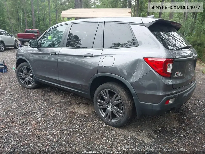 2021 Honda Passport Awd Ex-L VIN: 5FNYF8H5XMB004077 Lot: 45175769