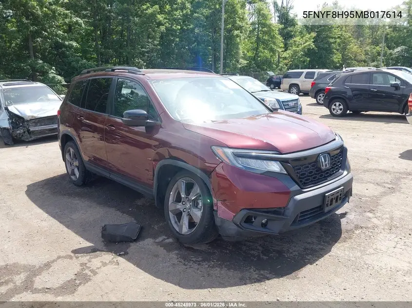 2021 Honda Passport Awd Touring VIN: 5FNYF8H95MB017614 Lot: 45248973