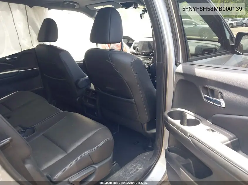 2021 Honda Passport Awd Ex-L VIN: 5FNYF8H58MB000139 Lot: 45308300