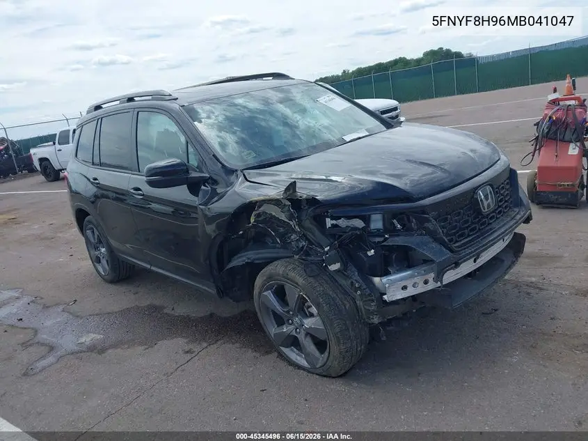 2021 Honda Passport Awd Touring VIN: 5FNYF8H96MB041047 Lot: 45345496