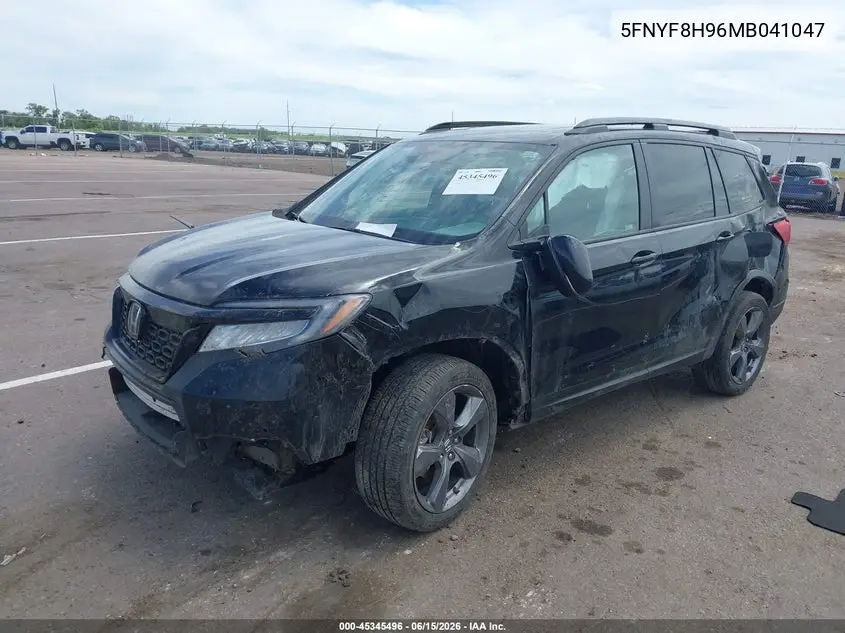 2021 Honda Passport Awd Touring VIN: 5FNYF8H96MB041047 Lot: 45345496