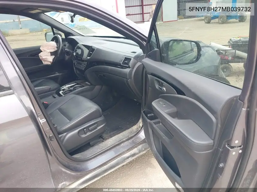 2021 Honda Passport Awd Elite VIN: 5FNYF8H07MB039132 Lot: 45453903