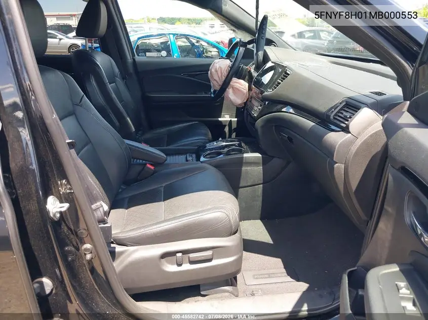2021 Honda Passport Awd Elite VIN: 5FNYF8H01MB000553 Lot: 45582742