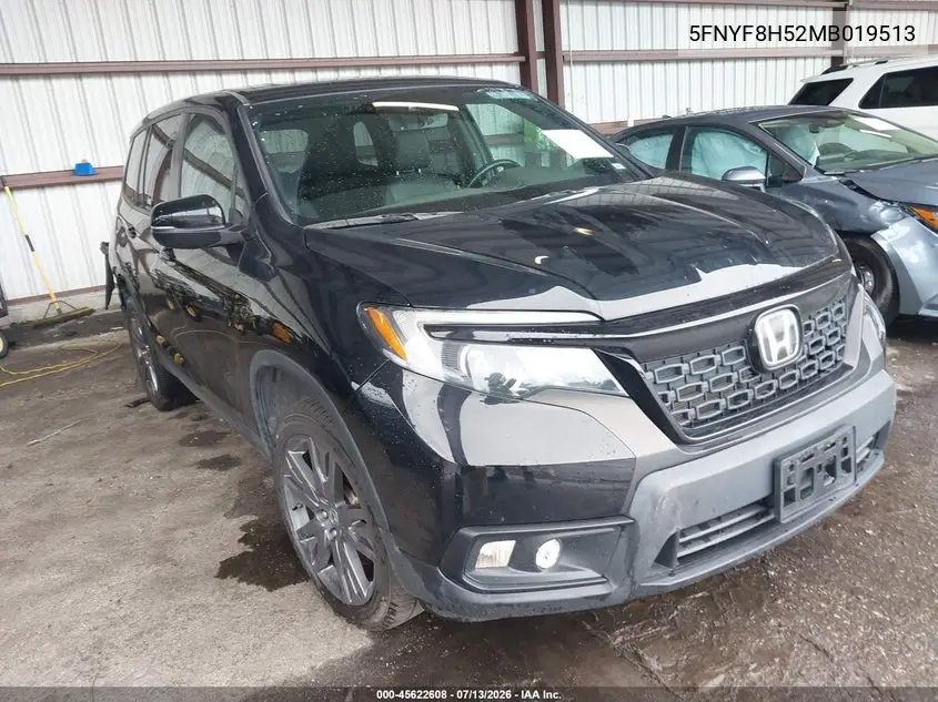 2021 Honda Passport Awd Ex-L VIN: 5FNYF8H52MB019513 Lot: 45622608