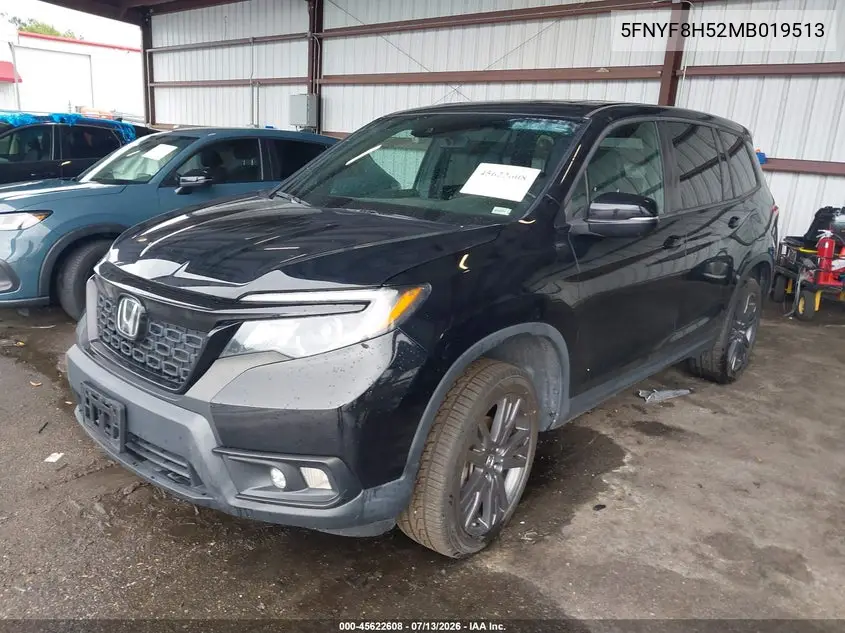 2021 Honda Passport Awd Ex-L VIN: 5FNYF8H52MB019513 Lot: 45622608