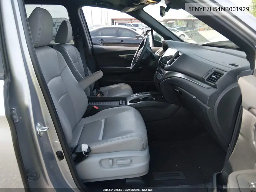 2022 Honda Passport 2Wd Ex-L VIN: 5FNYF7H54NB001929 Lot: 45122615