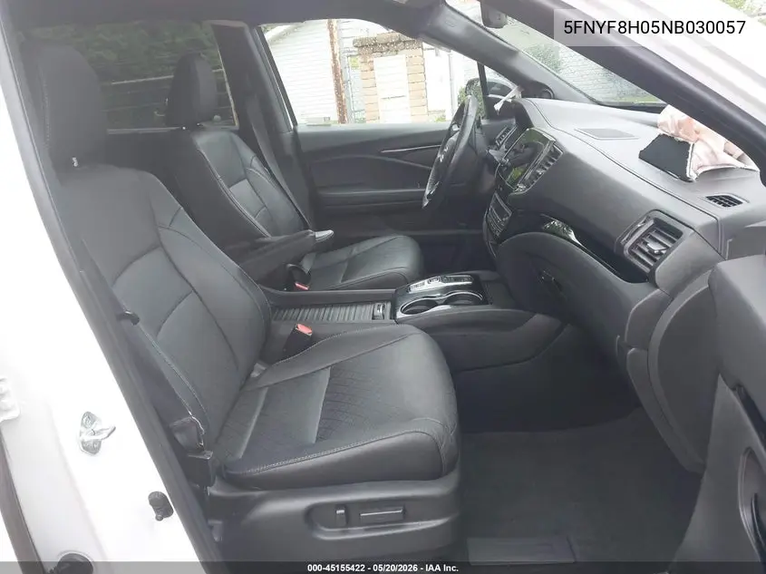 2022 Honda Passport Awd Elite VIN: 5FNYF8H05NB030057 Lot: 45155422