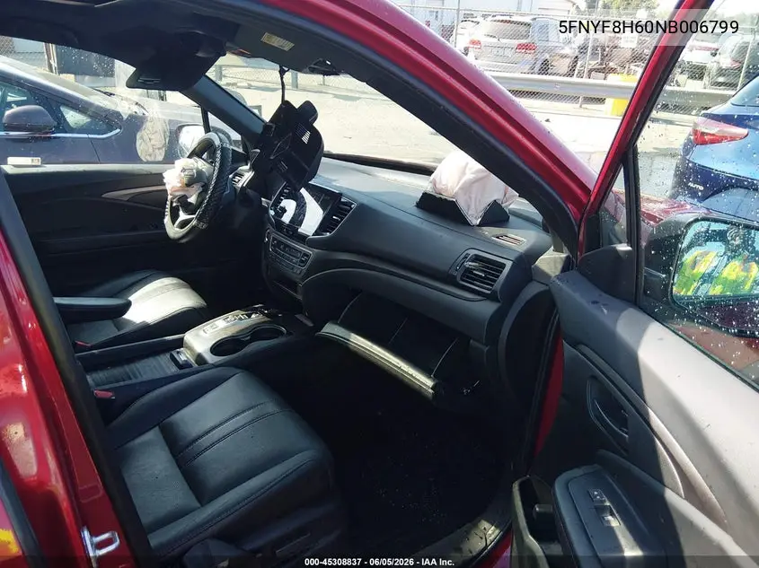 2022 Honda Passport Awd Trailsport VIN: 5FNYF8H60NB006799 Lot: 45308837