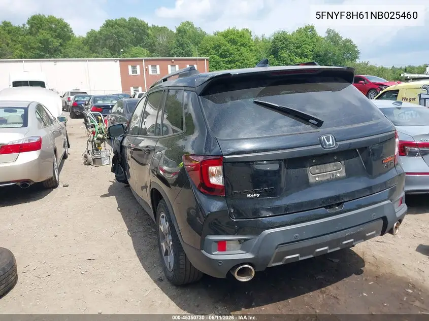 2022 Honda Passport Awd Trailsport VIN: 5FNYF8H61NB025460 Lot: 45350730